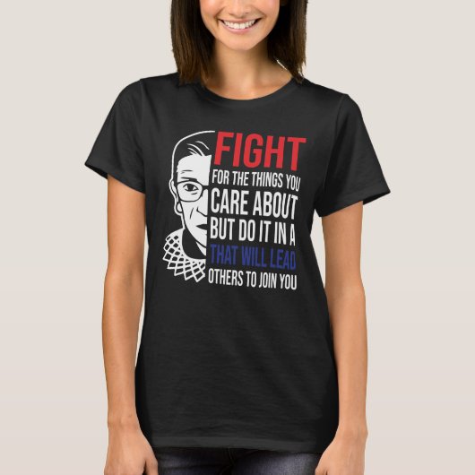 悪名高いRBG、Womens March Ruth Bader Ginsburg Tシャツ (正面)