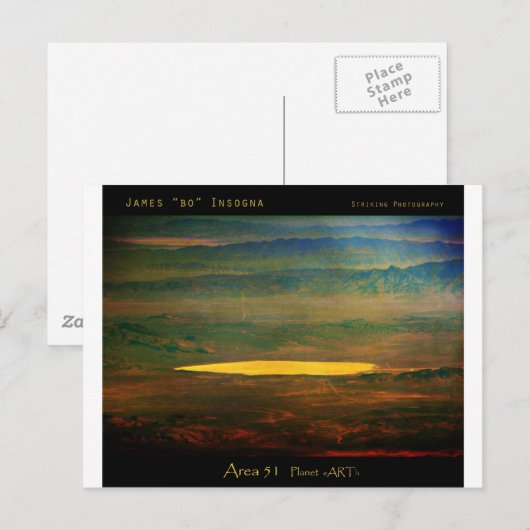 悪名高きエリア51 ポストカード (正面/裏面)