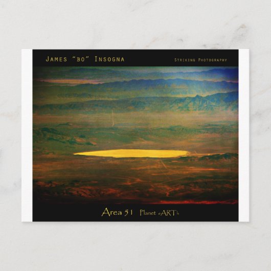 悪名高きエリア51 ポストカード (正面)