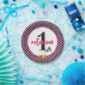 悪名高きワン| PINK 90のヒップホップ第1誕生日 ペーパープレート (パーティー)