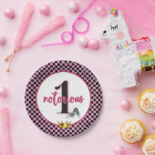 悪名高きワン| PINK 90のヒップホップ第1誕生日 ペーパープレート (パーティー)