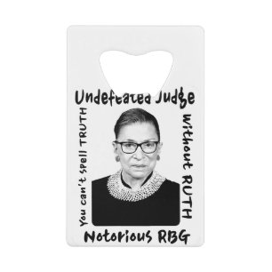 悪名高きRBG 敗れざる裁判官 クレジットカード栓抜き