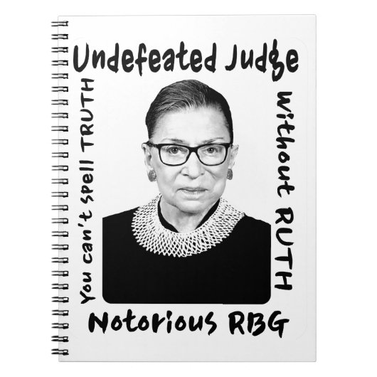 悪名高きRBG 敗れざる裁判官 ノートブック (正面)