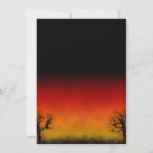 悪夢こうもりハロウィーン招待状（サンセット） 招待状 (裏面)