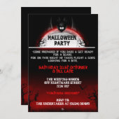 悪夢こうもりハロウィーン招待状 招待状 (正面/裏面)