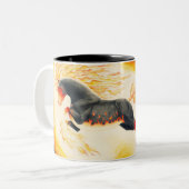 悪夢のデザイン変更 ツートーンマグカップ (正面左)