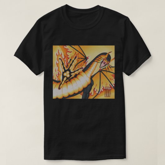 悪夢のドラゴン  Tシャツ (デザイン正面)