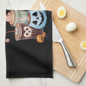 悪夢の前にカボチャのスパイスハロウィーン キッチンタオル (四つ折り)