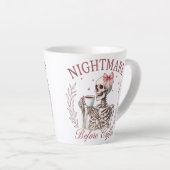 悪夢の前にコーヒースケルトンマグカップ – おもしろいコーヒー カフェラテマグ (右アングル)