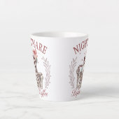 悪夢の前にコーヒースケルトンマグカップ – おもしろいコーヒー カフェラテマグ (正面)