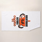 悪夢の前にコーヒー – ハロウィーン バスタオル (バスタオル)