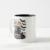 悪夢の前にコーヒ不気味ー秋のコーヒー恋人 ツートーンマグカップ (正面左)