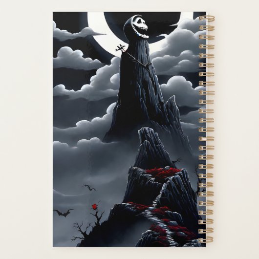 悪夢の前ハロウィーンの風景、ポートレート プランナー手帳 (裏面)