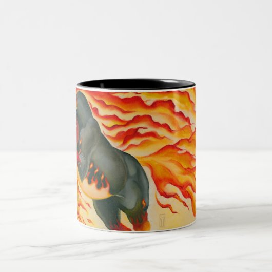悪夢の火の馬 ツートーンマグカップ (中央)