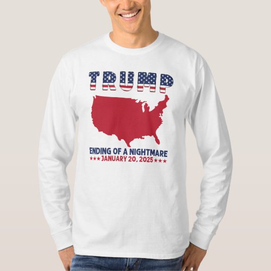 悪夢の終わりトランプ Tシャツ (正面)