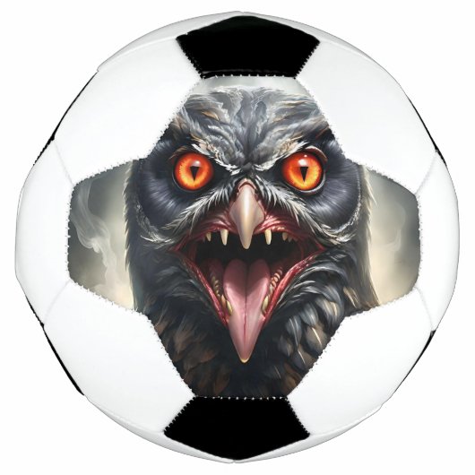 「悪夢の翼：ヴァンパイアフクロウ」 サッカーボール (正面)