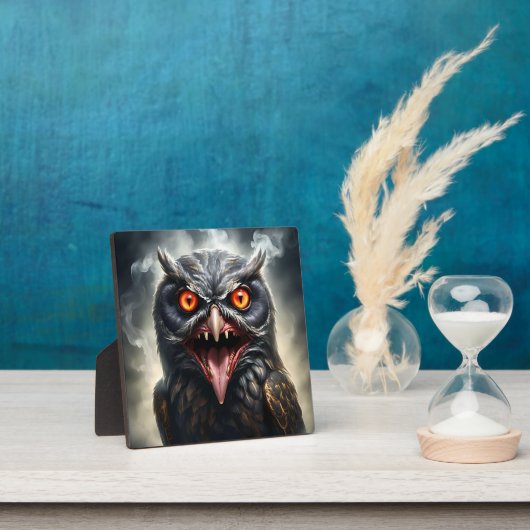 「悪夢の翼：ヴァンパイアフクロウ」 フォトプラーク (インサイチュ)