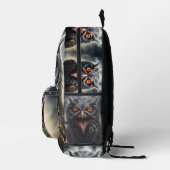 「悪夢の翼：ヴァンパイアフクロウ」 プリントバックパック (右)