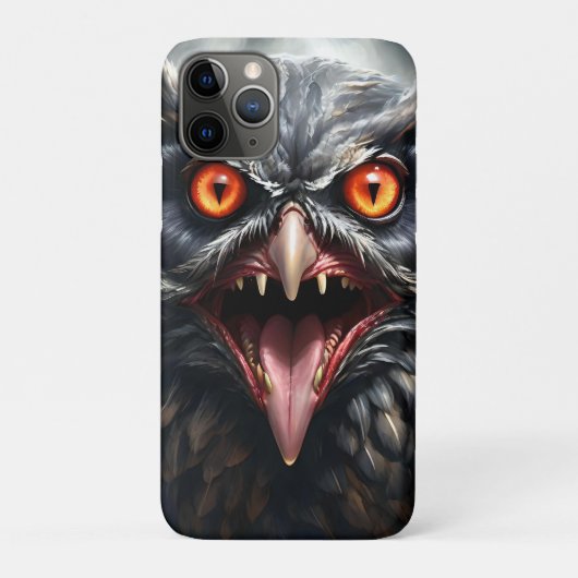 「悪夢の翼:ヴァンパイアフクロウ」 Case-Mate iPhoneケース (裏)