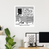 悪夢オン型枠通り ポスター (ホームオフィス)