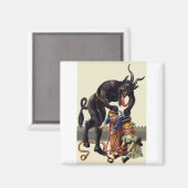 悪夢クリスマスクランプス マグネット (正面/裏面)