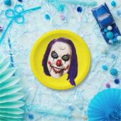 悪夢ピエロセルフポートレート ペーパープレート (パーティー)