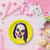 悪夢ピエロセルフポートレート ペーパープレート (パーティー)