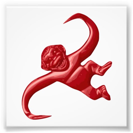 悪夢レトロ玩具モンキー フォトプリント            (正面)