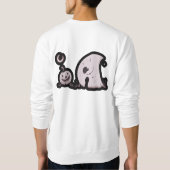 悪夢レルムのホラーTシャツデザイン スウェットシャツ (裏面)