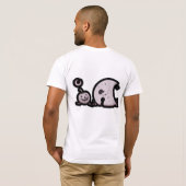 悪夢レルムのホラーTシャツデザイン Tシャツ (裏面フル)