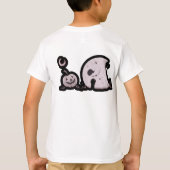 悪夢レルムのホラーTシャツデザイン Tシャツ (裏面)