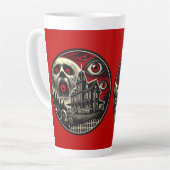 悪夢幽霊のよく出るハロウィーン カフェラテマグ (左アングル)