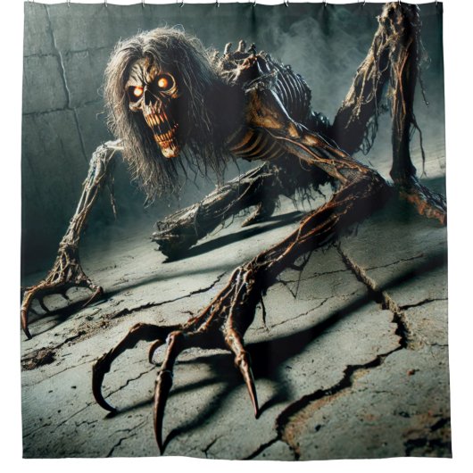 悪夢生物 シャワーカーテン (正面)