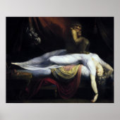 悪夢絵を描ズby John Henry Fuseli ポスター (正面)