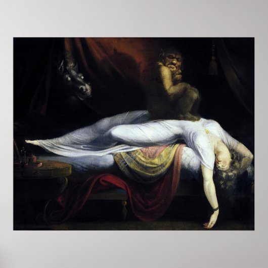 悪夢絵を描ズby John Henry Fuseli ポスター (正面)