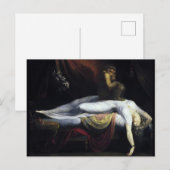 悪夢絵を描ズby John Henry Fuseli ポストカード (正面/裏面)