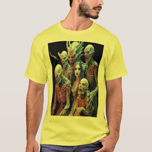 悪夢群：悪魔の生き物 Tシャツ (正面)