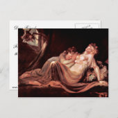 悪夢離れザキャンプ2人の眠っている女の子によって ポストカード (正面/裏面)