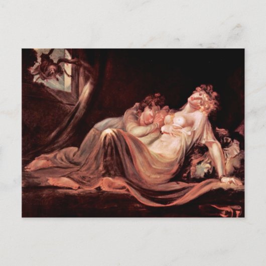 悪夢離れザキャンプ2人の眠っている女の子によって ポストカード (正面)