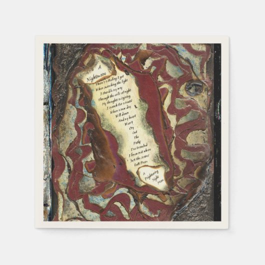 悪夢 スタンダードカクテルナプキン (正面)