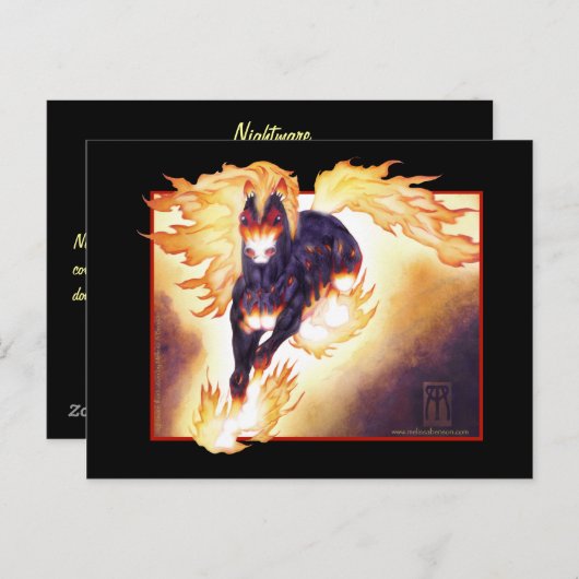 悪夢 ポストカード (正面/裏面)