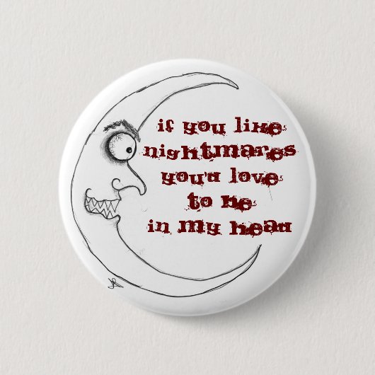 悪夢 缶バッジ (正面)