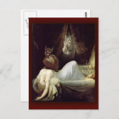 悪夢by Henry Fuseli, 1781 ポストカード (正面/裏面)