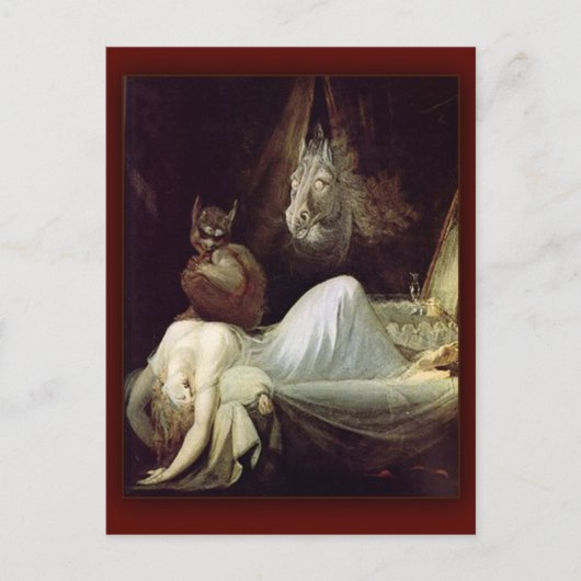 悪夢by Henry Fuseli, 1781 ポストカード (正面)