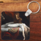 悪夢by Henry Fuseli Gothic Macabre Dark Art キーホルダー (裏面)