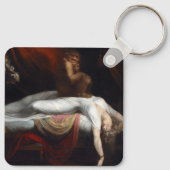 悪夢by Henry Fuseli Gothic Macabre Dark Art キーホルダー (裏面)