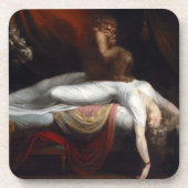 悪夢by Henry Fuseli Gothic Macabre Dark Art コースター (正面)