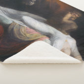 悪夢by Henry Fuseli Gothic Macabre Dark Art シェルパブランケット (3/4)