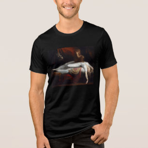悪夢by Henry Fuseli Gothic Macabre Dark Art トライブレンドTシャツ