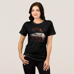 悪夢by Henry Fuseli Gothic Macabre Dark Art トライブレンドTシャツ